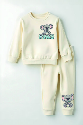 MYADA Premium Koala Printed Bottom Top Kids Suit