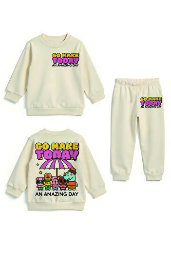 MYADA Premium Unisex Printed Bottom Top Kids Set
