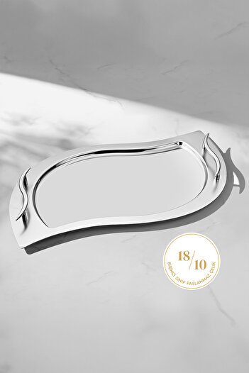 Nehir Δίσκος τσαγιού Gizem Satin Steel