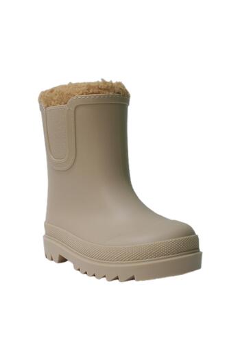 IGOR Igor Tokio Furry Kids Rain Boots Beige