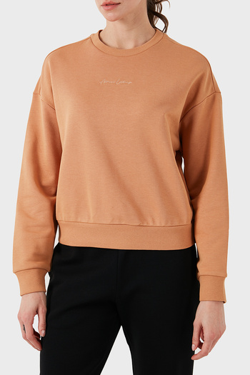 Armani Exchange Πλήρης λαιμόκοψη 100% βαμβακερός ιδρώτας - κανονική εφαρμογή SWEAT 6DYM70 YJEEZ 1788