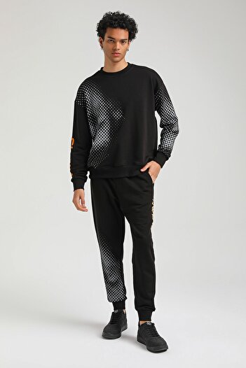 NEW WORLD POLO Crew Neck Black Slim Fit Tracksuit 23FWM60157
