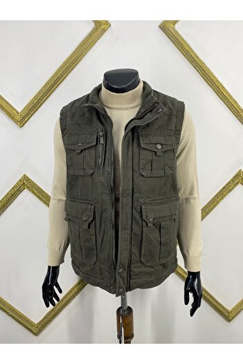 Sadık Collection Dynamo Multi-Pocket Hunter Vest with Fur Inside 4100