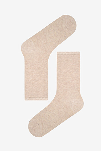 Penti Natural Leopard 5-Piece Beige Multi-Colored Toe Seamless Socks