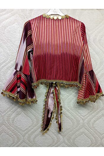 LABELLA COLLECTİON Wedding Henna Special Days Monk Fabric Bolero