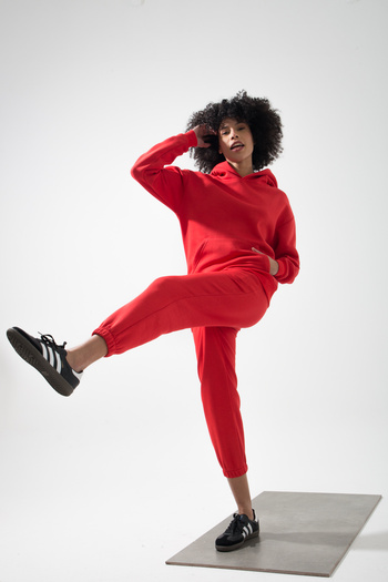 muub's Sea Three Thread Hoodie Oversize Hooded Cotton Inside Ribbed Elastic Leg Tracksuit Set