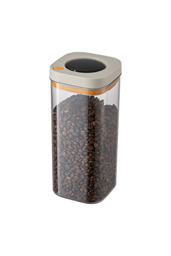 M'art Home Pinmoo 1800 Ml. Beige Vacuum Storage Container - Locked