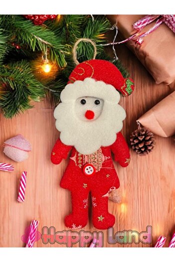 Happyland Christmas Tree Ornament Santa Claus Plush Model Vine Ornament 17cm Christmas Decor