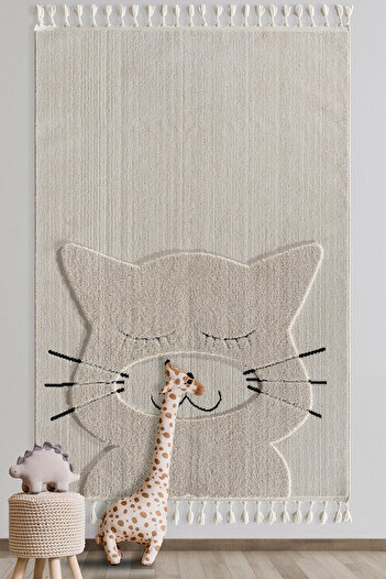 Empera Kids - Kitty Kedi Figürlü Çocuk Odası Halısı