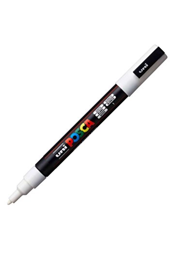 UNİ-BALL Uni-Ball Posca Pc-3M 0.9-1.3 - Black and White Poster Marker Pen (1 Piece)