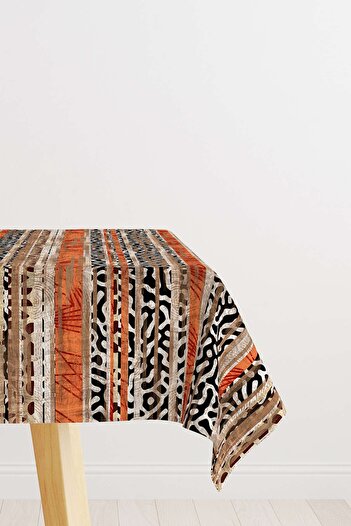 Cango Home Brown Orange Modern Leopard Pattern Digital Printed Desktop Cgh372-ms