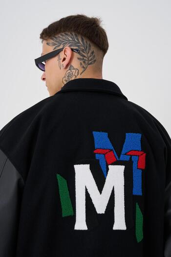 Machinist Ανδρικό MT Oversize Μαύρο Bomber Jacket