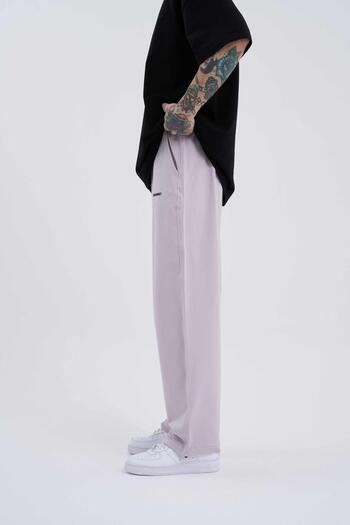 Machinist Men's Basic Oversize Baggy Lilac Sweatpants
