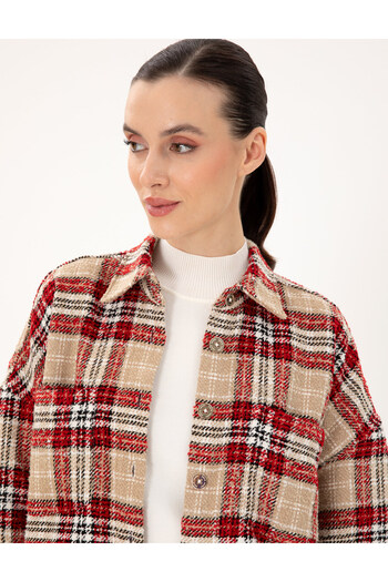 Pierre Cardin Red Oversize Long Sleeve Shirt 50292294 -Vr030