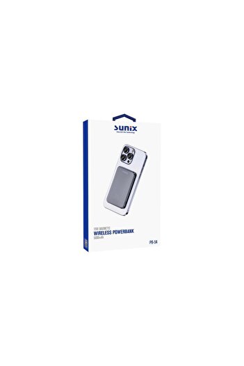 Sunix 5000 Mah 15w Manyetik Wireless Powerbank Siyah Pb-54