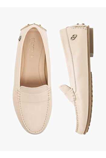 Celeste Women's Logo Accent Leather Slip-On Loafers