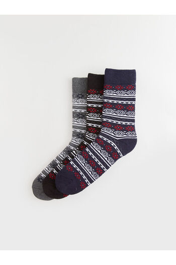 LC Waikiki Men's Patterned Socks - Set of 3