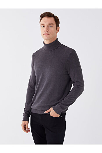 LC Waikiki Turtleneck Long Sleeve Men's Knitwear Sweater - W36711Z8