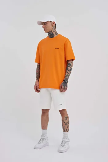 Machinist Men's Basic Relaxed Ecru Shorts