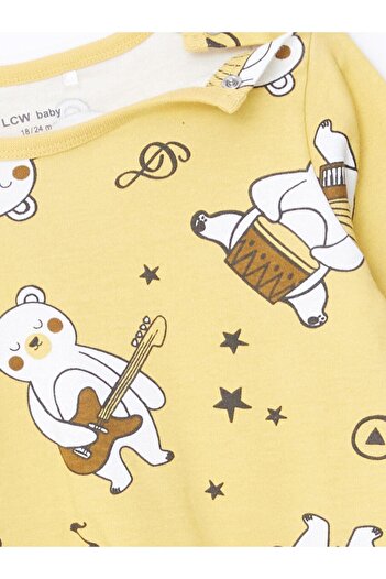 LC Waikiki Lcw Kids Baskılı Bisiklet Yaka Erkek Çocuk Pijama Takımı
