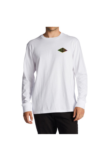 BİLLABONG Crayon Wave Ls Ανδρικό Λευκό T-Shirt ΑΝΔΡΙΚΟ T-SHIRT ABYZT01719