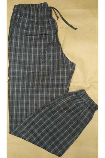 Erse Poplin Flannel Woven - Elastic Leg Single Bottom Trousers Pajamas 0808