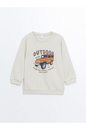 LC Waikiki Lcw Baby Crew Neck Printed Thick Baby Boy Sweatshirt