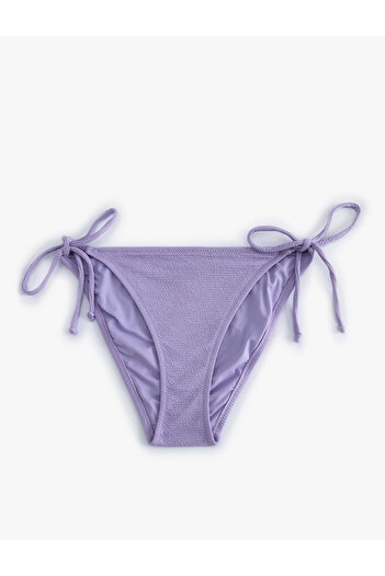 Koton Textured String Bikini Bottom - Side Tied, Regular Waist