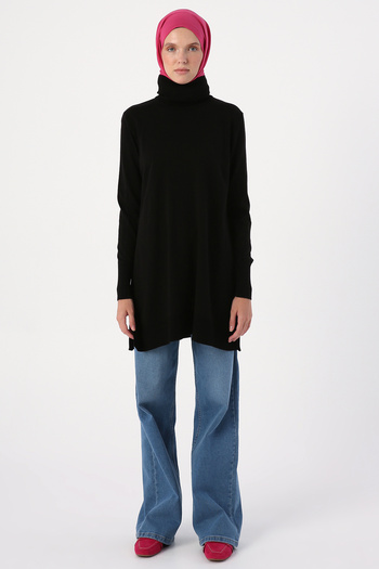 ALLDAY Black Turtleneck Knitwear Tunic