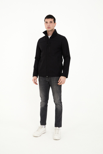 ENZİM JEANS Ανδρικό παλτό Softshell με φλις εσωτερικά, αδιάβροχο και αντιανεμικό χειμερινό παλτό εξωτερικού χώρου