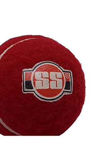 SS Cricket Tennis Ball with Seam | Leather | Suitable for Practice Game | Hard Court | Grass