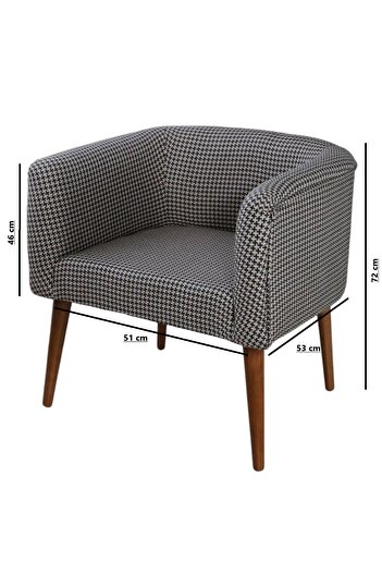 COLORMİX Hobyy  Ahşap Berjer, Ayaklı Berjer ,Modern Berjer,Bohem Kumaş