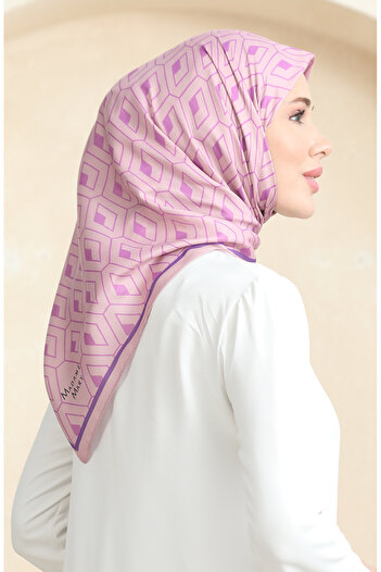sefamerve Powder Pink Soft Cotton Scarf - 19094-21