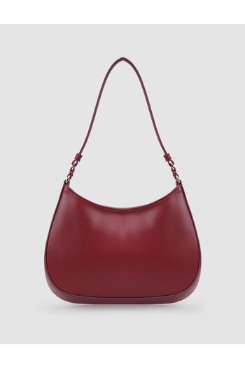 Cabani 100% Genuine Leather Claret Red Women's Shoulder Bag