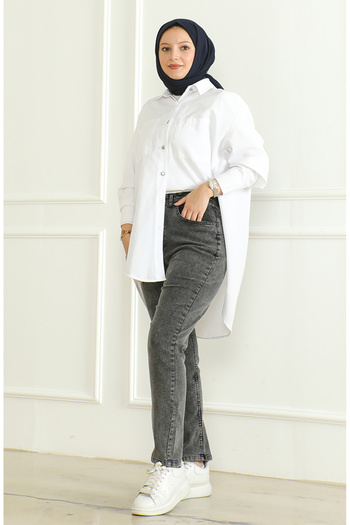 sefamerve Momjean Loose Jeans 5304-03 Gray