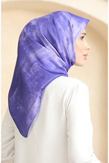 sefamerve Dark Lilac Crystal Scarf - 19095-11