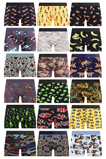Harry Jons 20 Ανδρικά Boxers - Ειδικό Μυστικό Πακέτο με Τυχαίο Μοτίβο Έκπληξης
