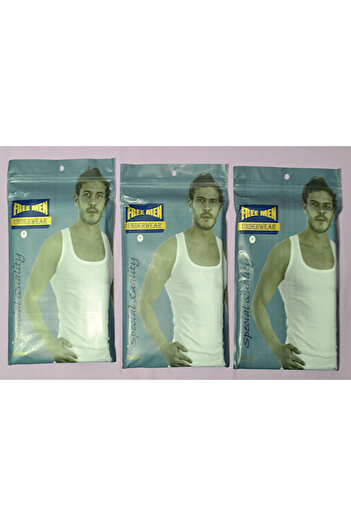 Şenay Freemen Men's Suspender Athlete Luxury Combed Cotton 3 Pack Economic Package Luxury Combed Cotton Good Quality and Convenient