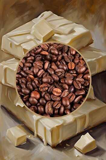 Mim and More White Chocolate Coffe - Beyaz Çikolata Aromalı Kahve Çekirdek Kahve, 200 gr