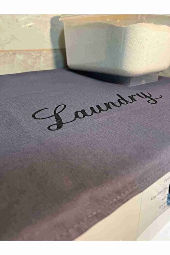 BAGAND Laundry Printed Gray Washing Machine Cover