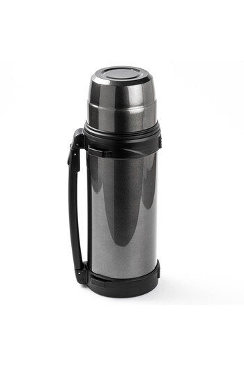 Tantitoni Okadi Gray Stainless Steel Thermos with Handle 1.2L
