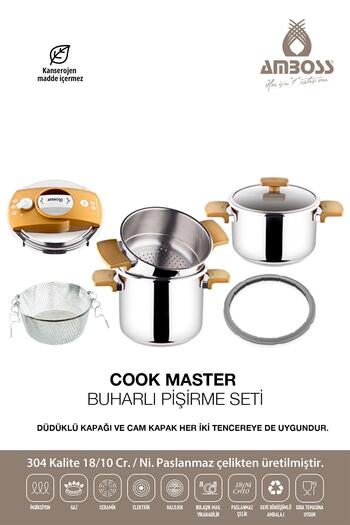 Amboss Cook Master 7-Piece Multifunctional Stainless Steel Steam Pressure Cooker Set