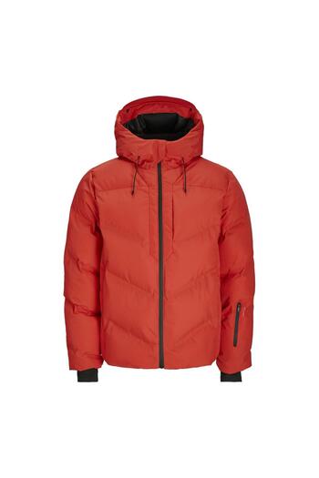 Jack & Jones 12260482   Jcoslay Heat Quilted Puffer Sn Red