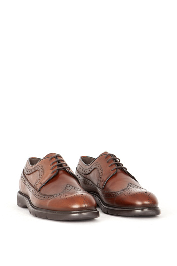 Dericlub Men's Classic Comfort Shoes - Lace-up and Genuine Leather, Br 33278 Tan