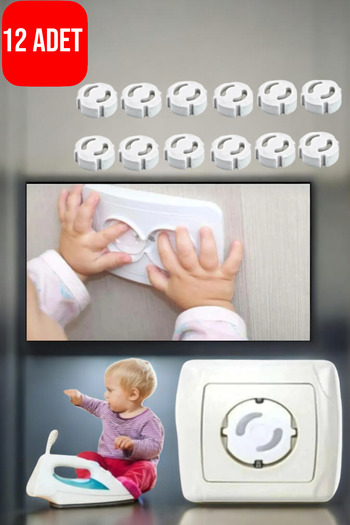 CocoVia 12 Pieces Socket Cover Baby Child Socket Safety Lock