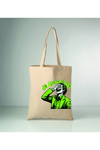 MODA Joker Printed Raw Cloth Bag 35X40 cm