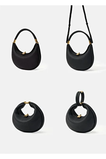 Mojeva Reyl Multifunctional Black Women's Shoulder and Shoulder Bag