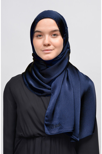 Altobeh Γυαλιστερή σατέν υφή - Janjan Hijab βραδινό φόρεμα σιφόν σάλι
