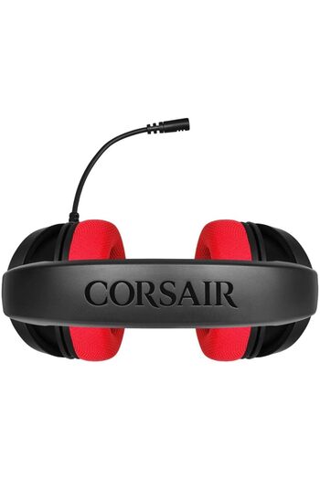 Corsair Hs35 - Stereo Gaming Headset Discord Certified Memory Foam Earcups - Red, Wired