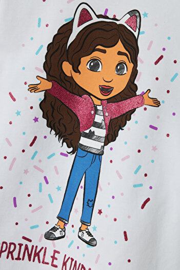 name ıt Female Style - Print + Glitter Combed Cotton 180Gsm